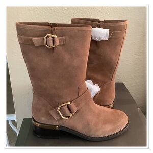 Vince Camuto Suede Moto Boots